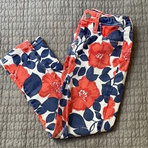 Gap Floral Jeans size 6